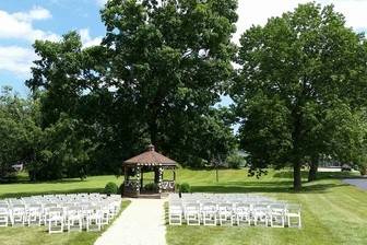 Outdoor wedding ceremony