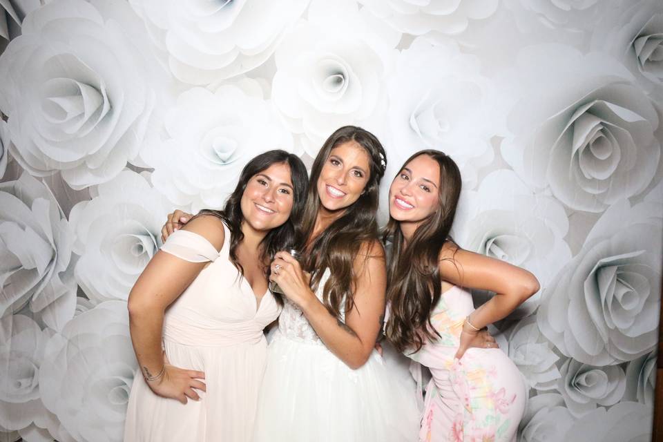 White Floral Backdrop