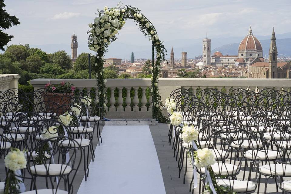 Ceremony with a view