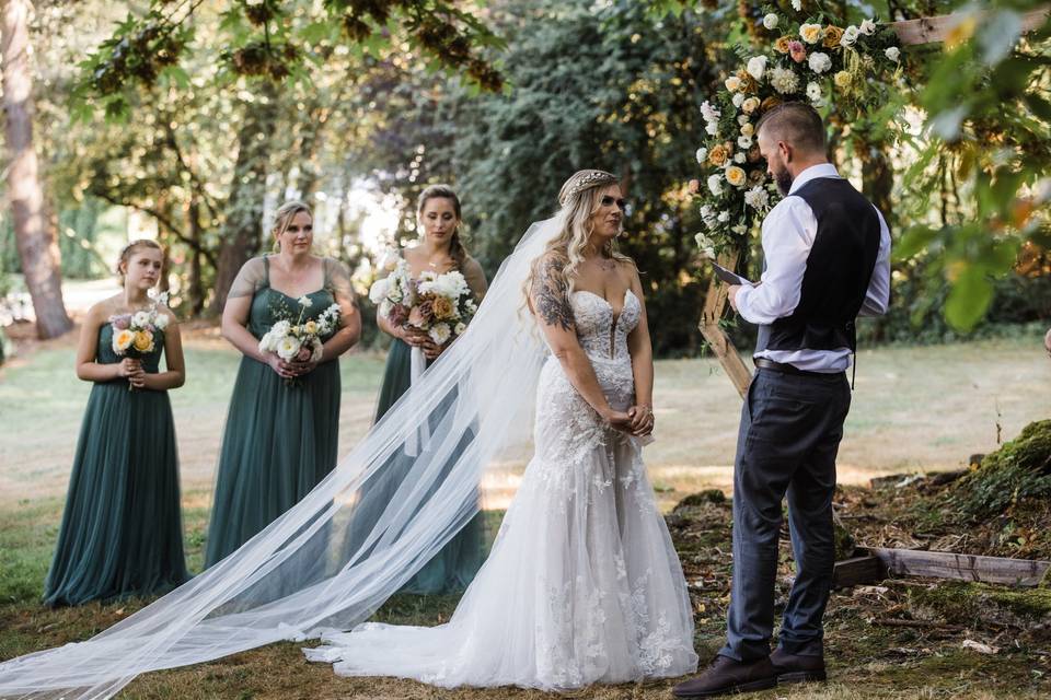 Wedding Veil Design - Woodland