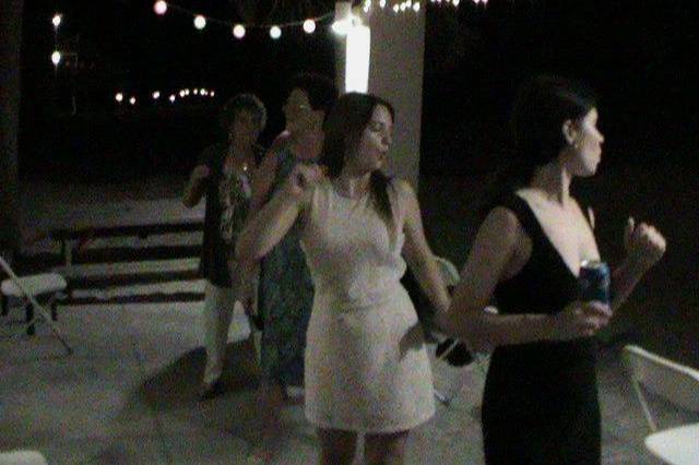 Guests dancing