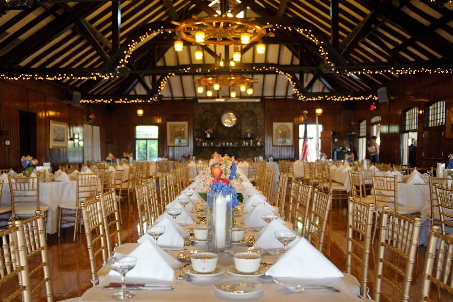 Long dining area