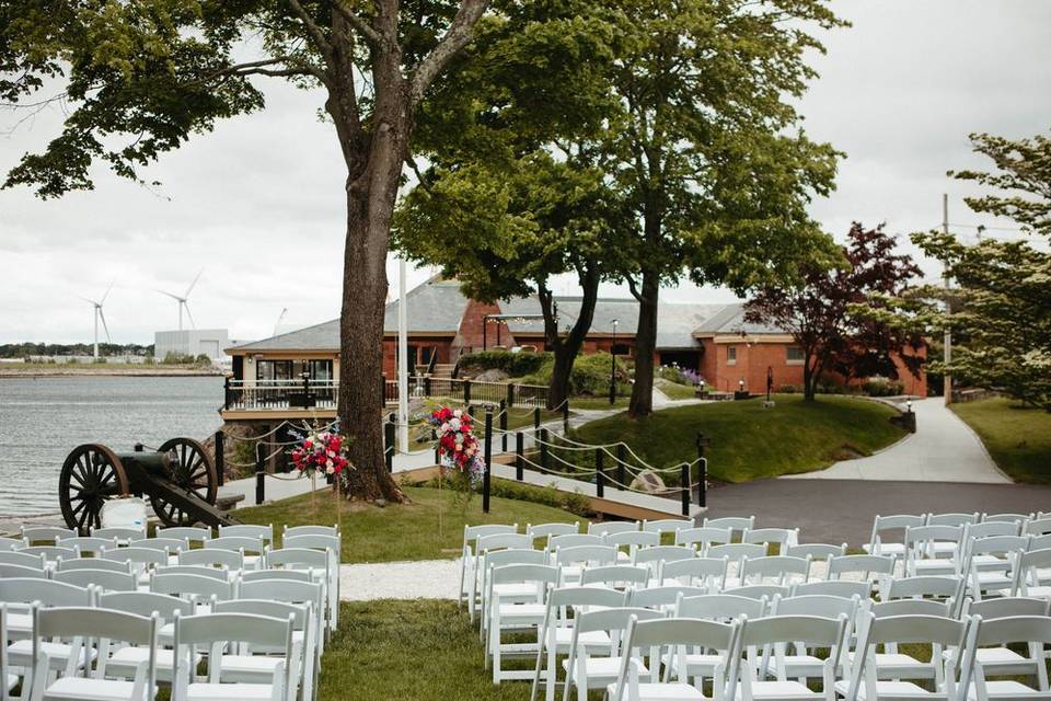 Ceremony with Garden Ch