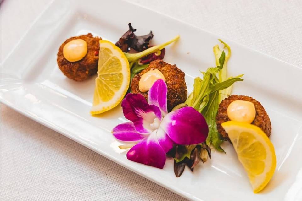 Crab cake appetizer