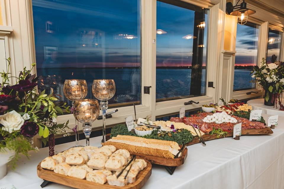 Antipasto at sunset