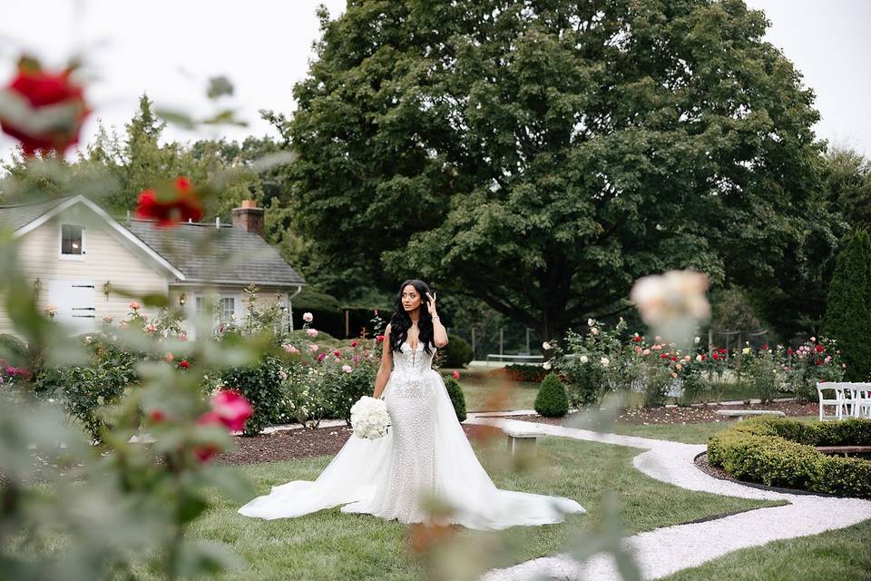 Bride in Garden