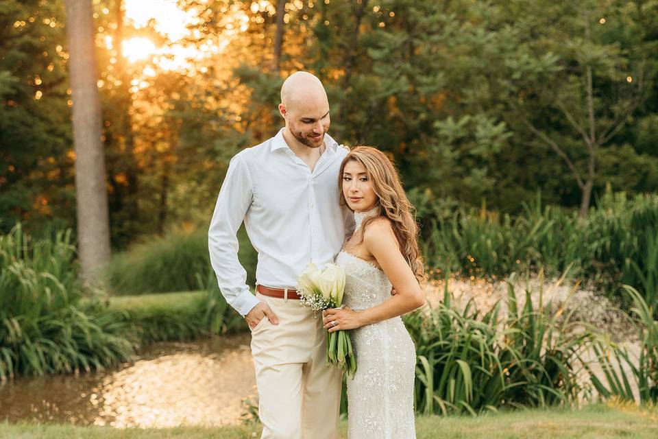 Bride in Garden