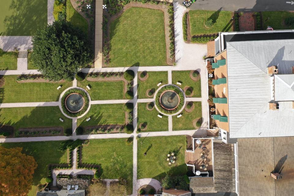 Aerial Rose Garden View