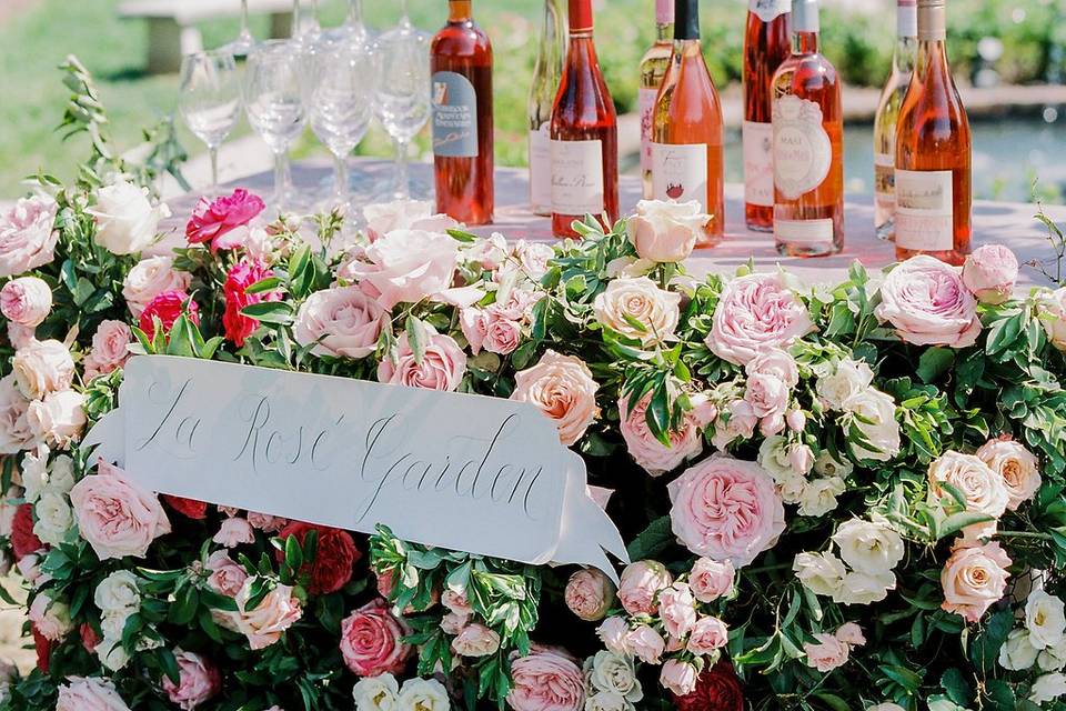 Rosé in the Rose Garden