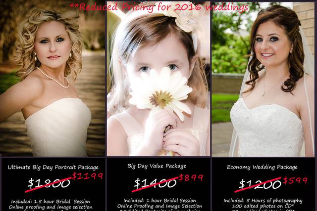 Because of my growing family in 2015, I did not book my usual amount of weddings.
I'm offering a special for the end of 2016 and the beginning of 2017. I have so much fun photographing weddings! I'd love to photograph yours!