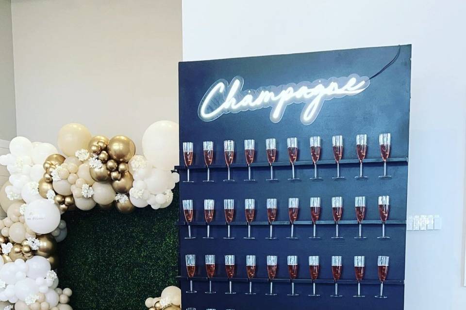 7.5 ft. Champagne Wall