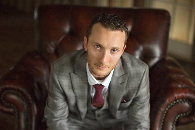 Groom calming his nerves