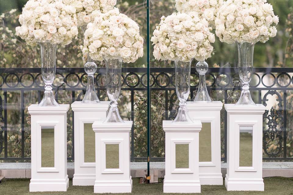 Ceremony altar flowers