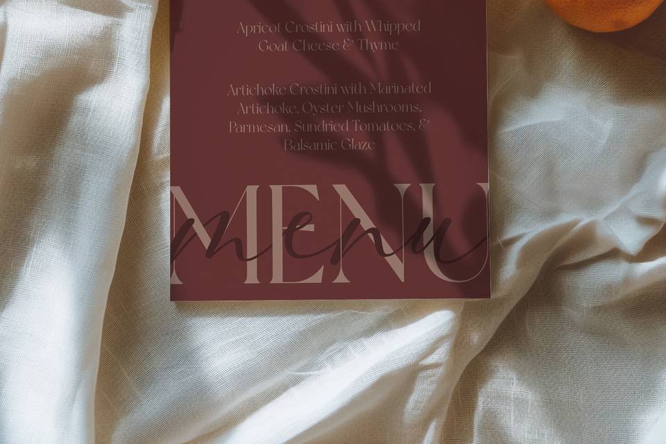 Dinner Menu