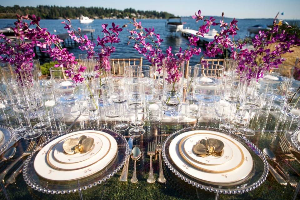 Waterfront dining elegance