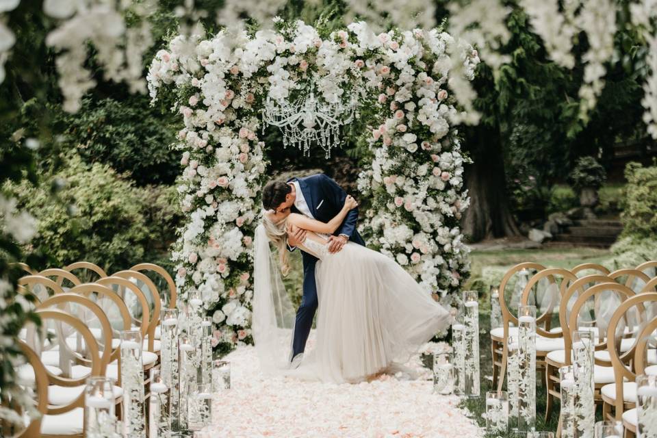 Fairytale wedding ceremony