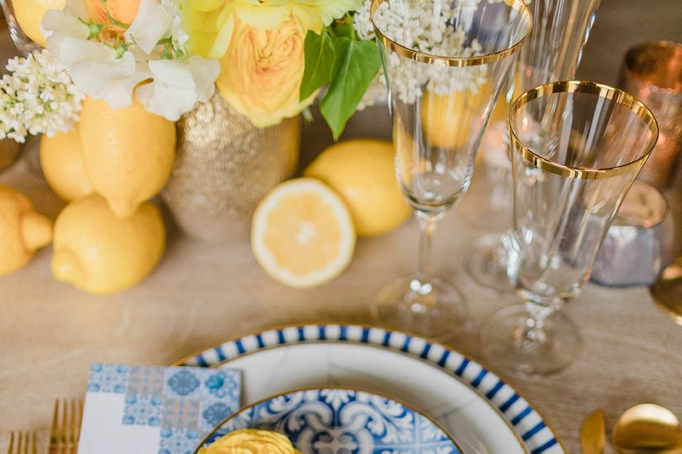 Italian-inspired place setting