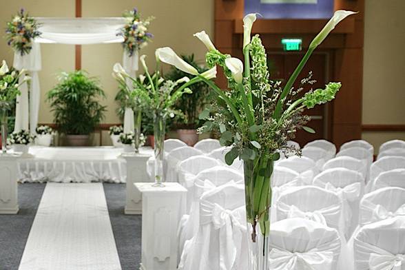 Wedding ceremony area