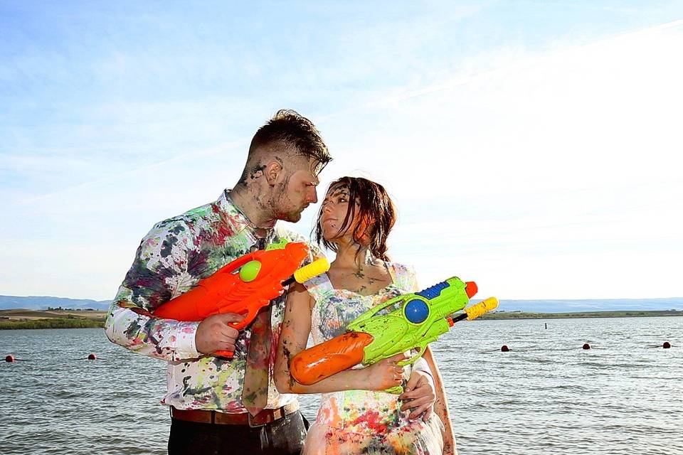 Trash the Dress session