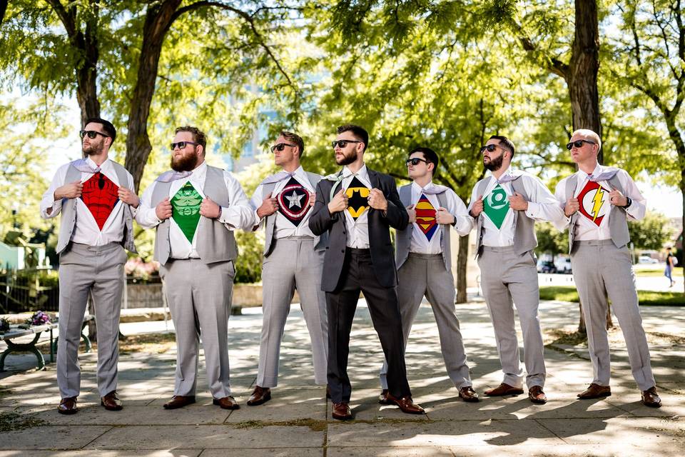 Superhero wedding