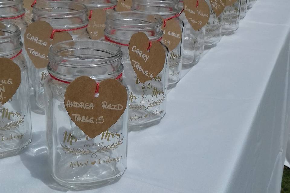Jars for the guests