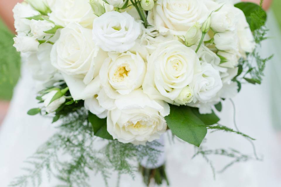 White wedding bouquet