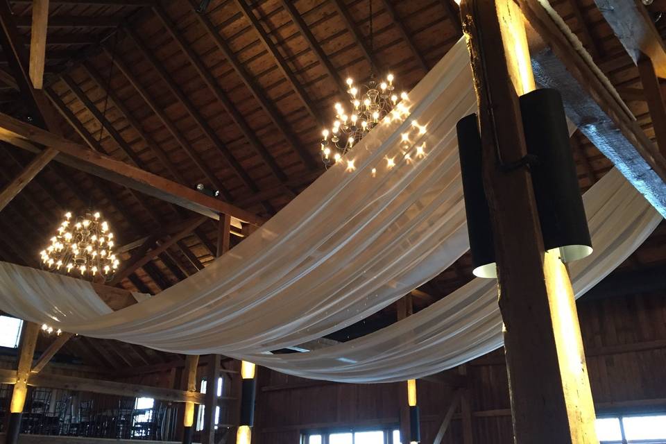Draping Fabric at Harvest View