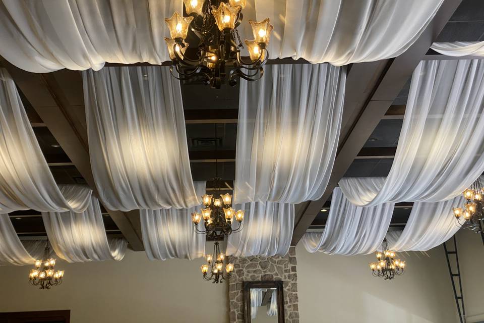 Draping Fabric in ceiling