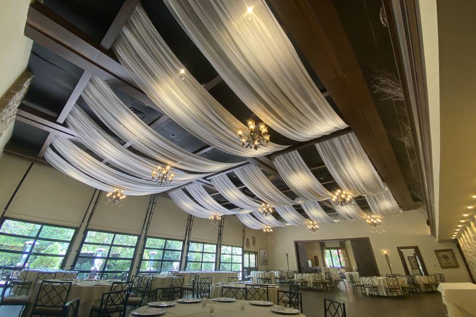 Draping Fabric in ceiling