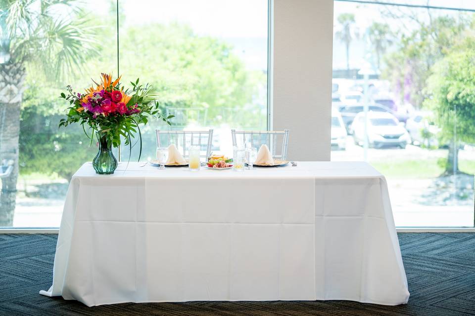 Sweetheart table