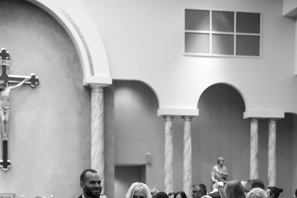 Walking down the aisle