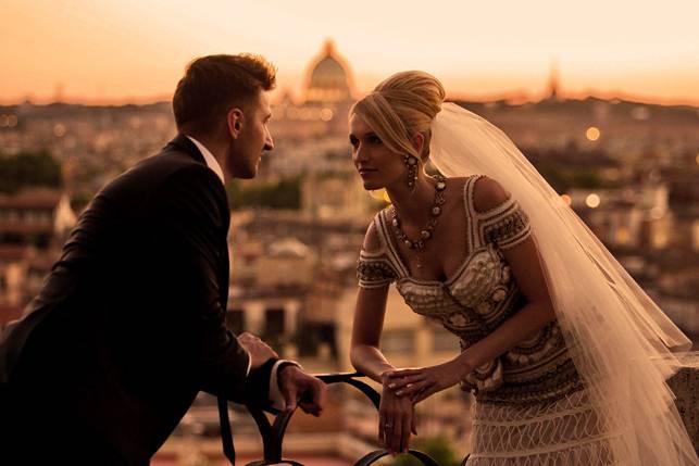 Groom and bride