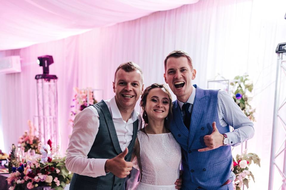 Happy newlyweds