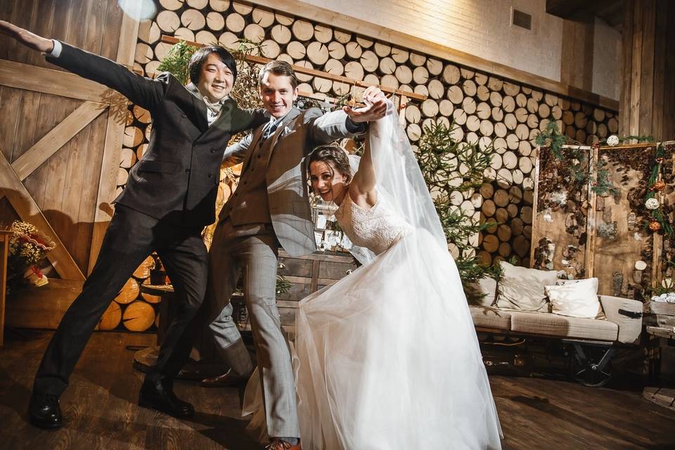 With newlyweds