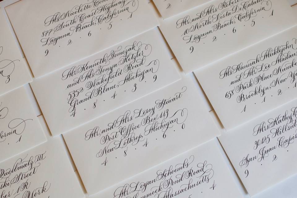 Flourished copperplate