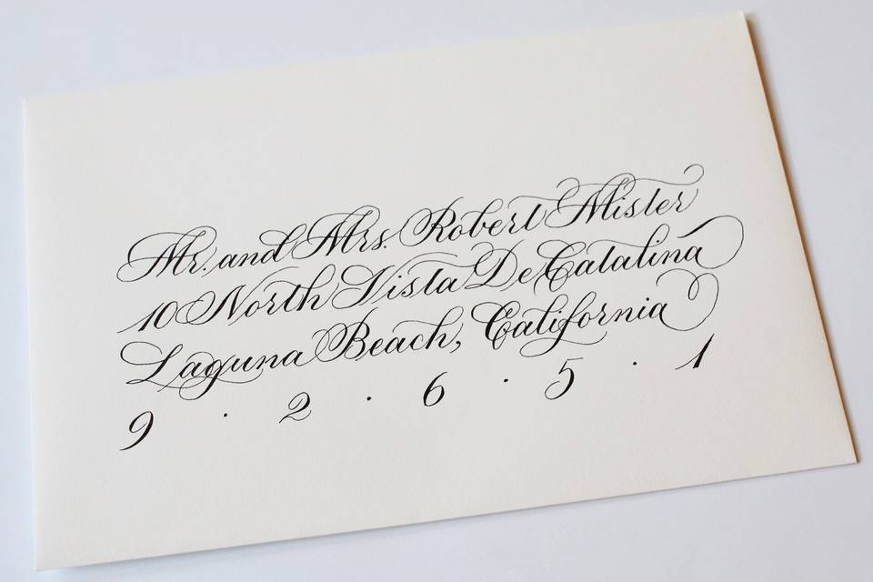 Flourished copperplate