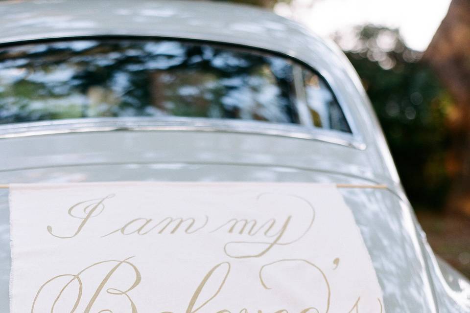 Calligraphy Car Banner