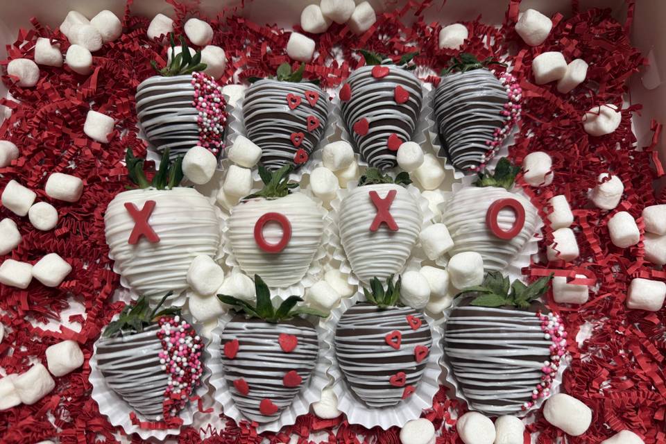 Dipped strawberries