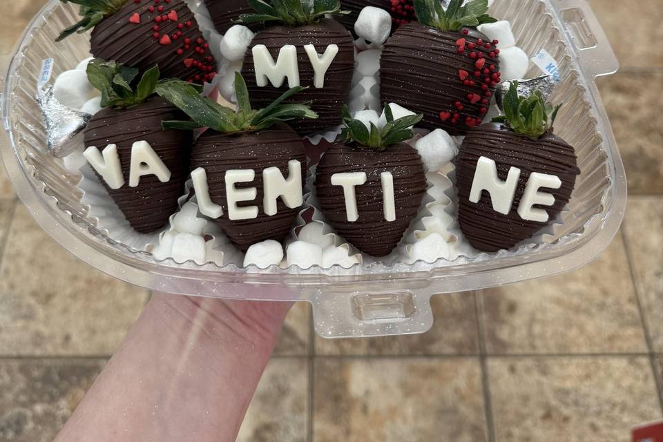 Dipped strawberries