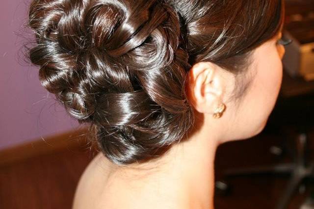 Bridal updo