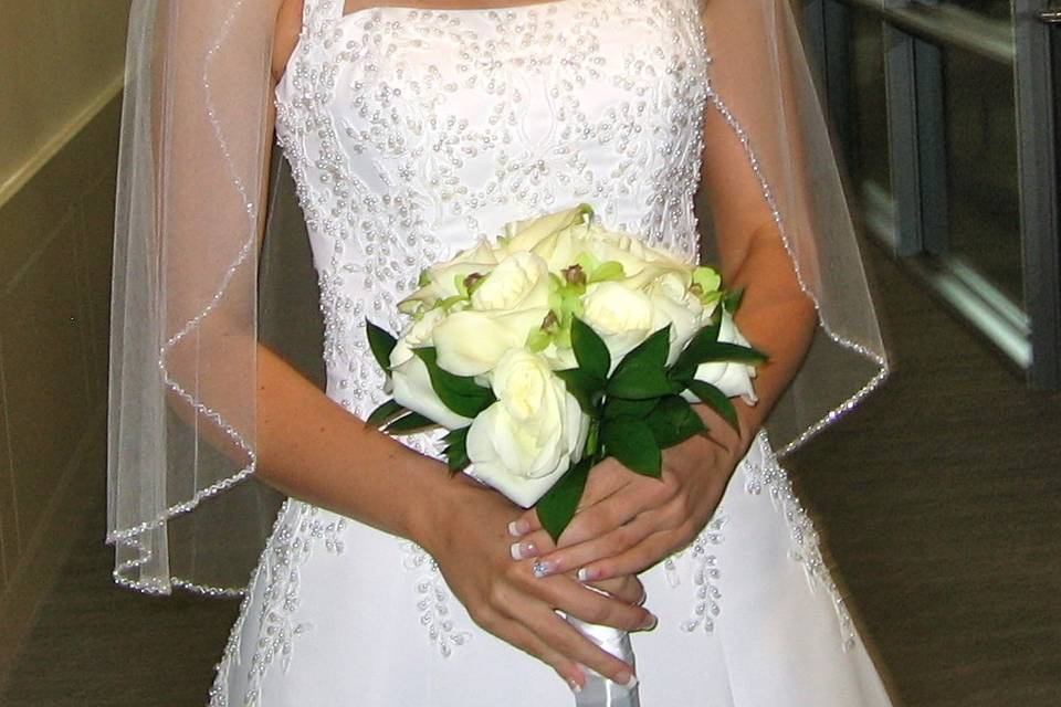 Smiling bride