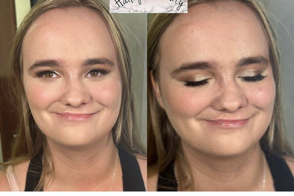 Regular makeup application
