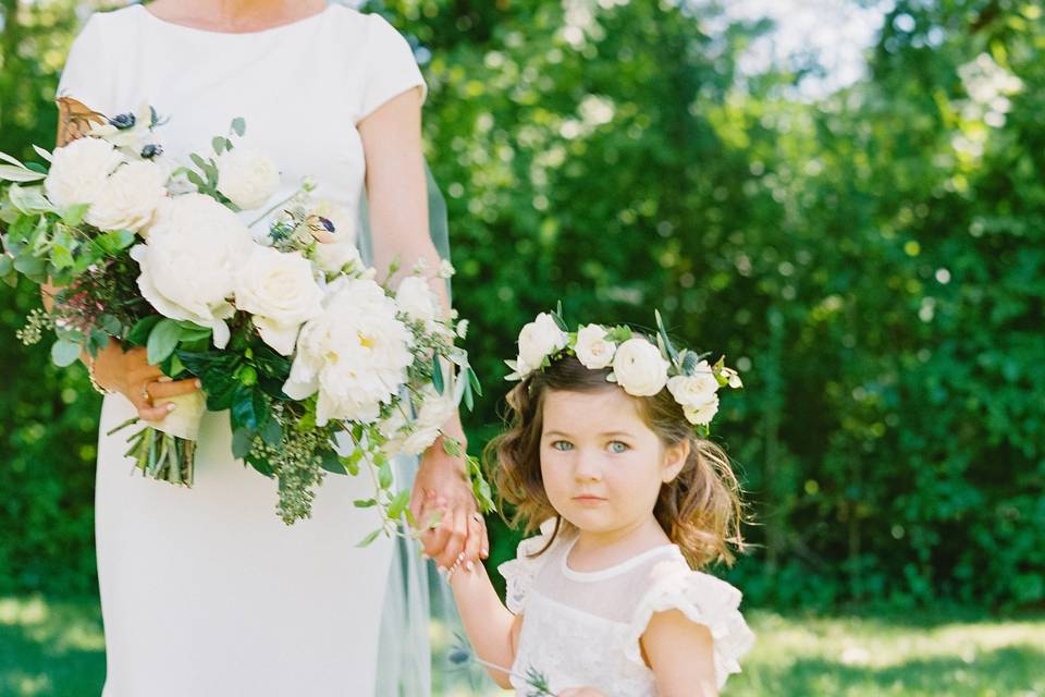 Flower girl crown