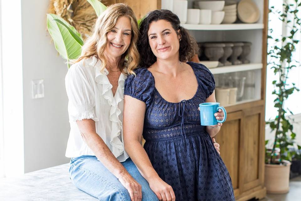 Darcy and Lulu in the shop