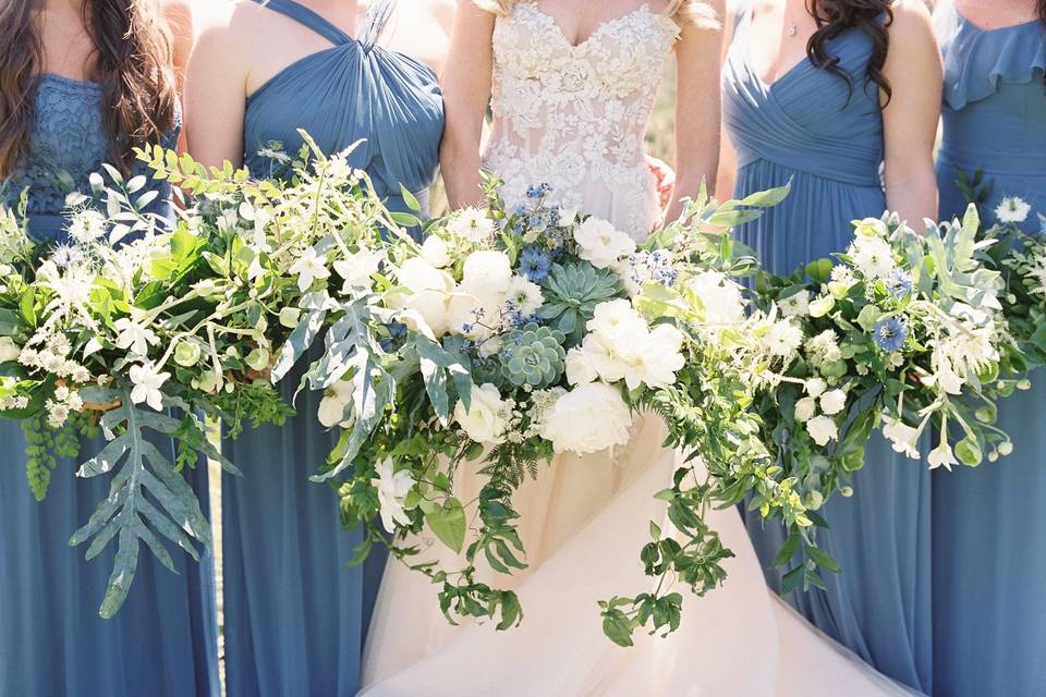 Succulent bridal bouquet