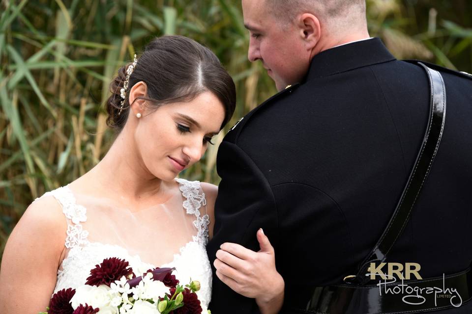 A Marine and his bride
