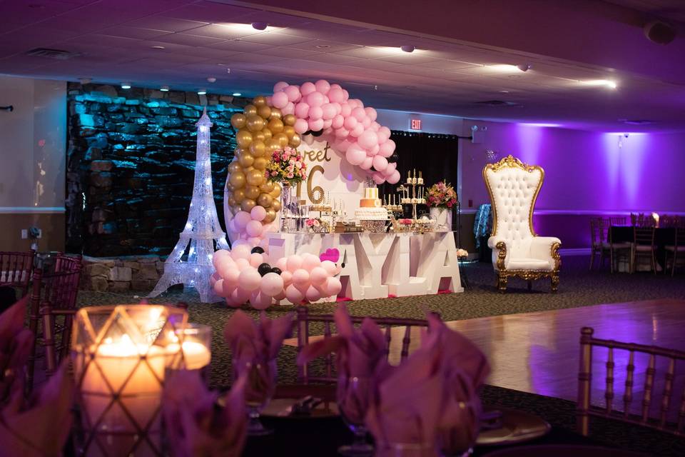 Paris Theme Sweet 16