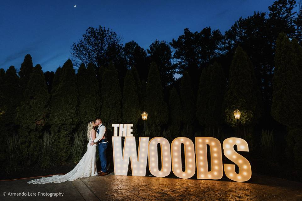 Marquee Letter on Terrace