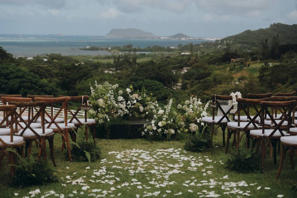 Ceremony Overlooking Kane'ohe