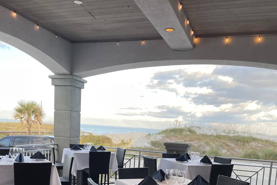 Ocean Bar covered patio
